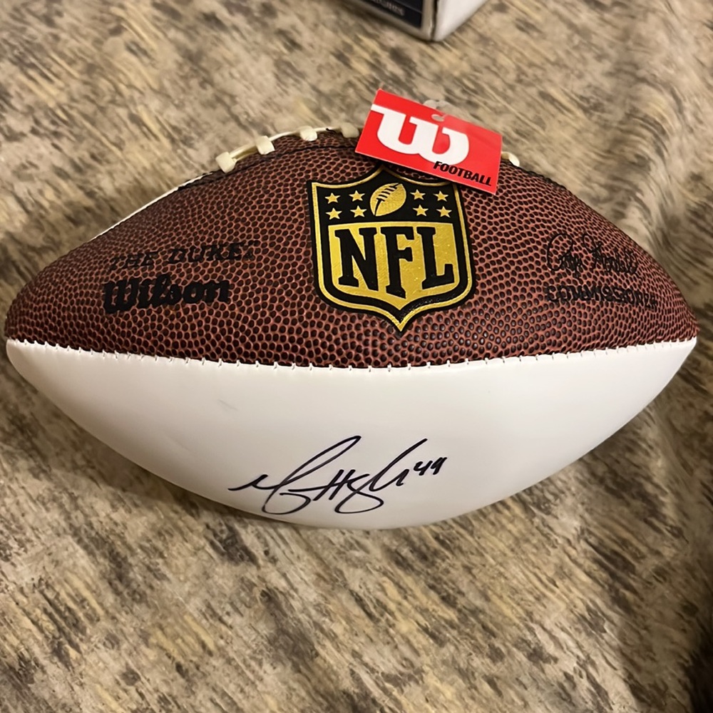Wilson No box SIGNED Autographed football #49 - Picture 3 of 9